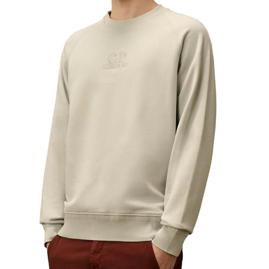 Diagonal Raised Fleece Logo Sweatshirt - Casual Basement