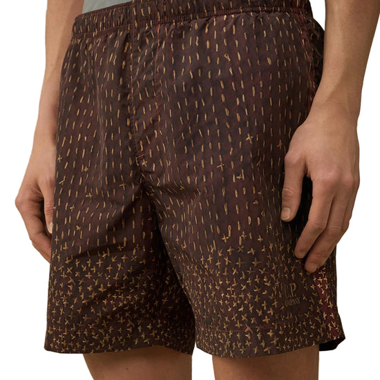 Flatt Nylon Sashiko Print Swim Shorts - Casual Basement