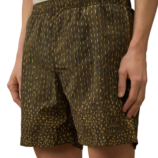 Flatt Nylon Sashiko Print Swim Shorts - Casual Basement