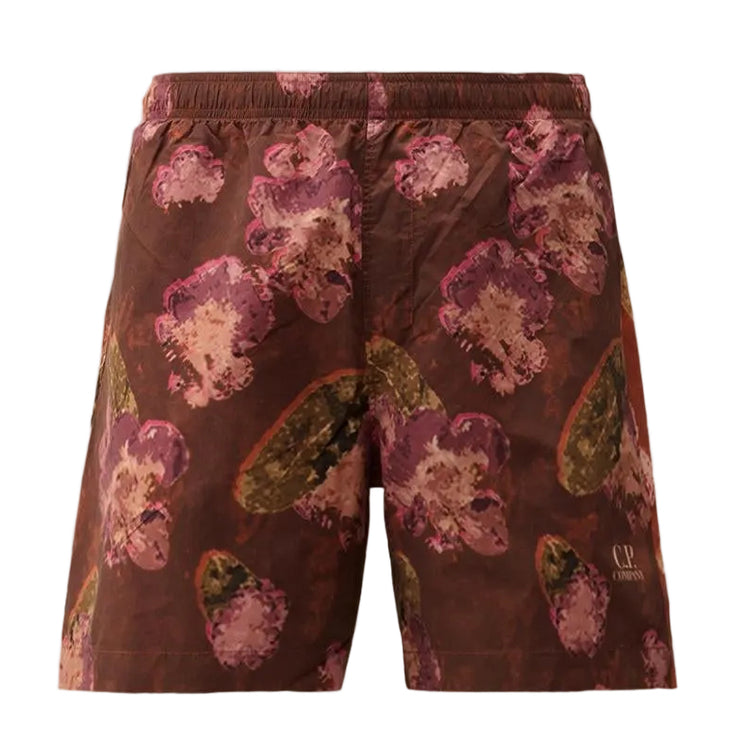 Flatt Nylon Flower Print Swim Shorts - Casual Basement