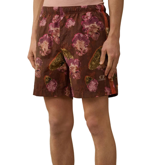 Flatt Nylon Flower Print Swim Shorts - Casual Basement
