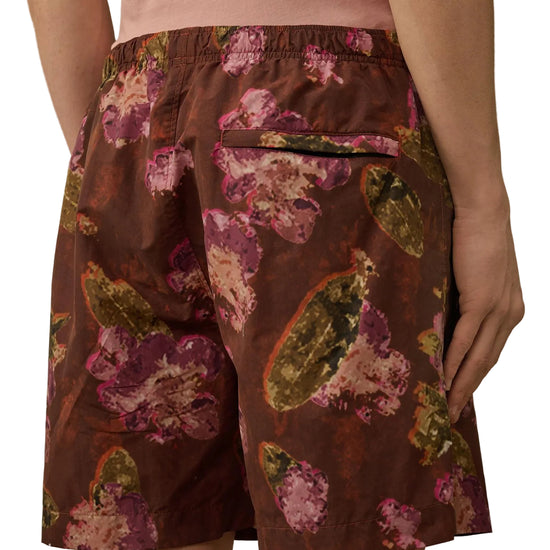 Flatt Nylon Flower Print Swim Shorts - Casual Basement