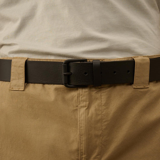 Leather Side Logo Belt - Casual Basement