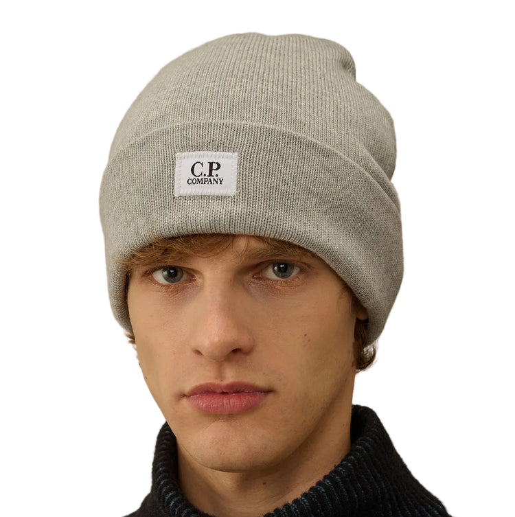 Extrafine Merino Wool Logo Beanie