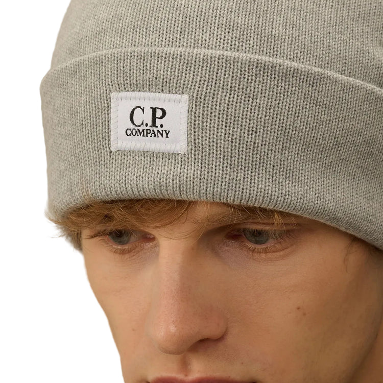 Extrafine Merino Wool Logo Beanie