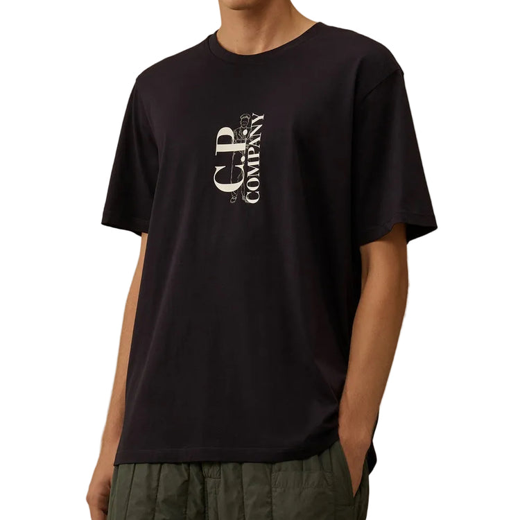 Vertical Logo Print T-Shirt