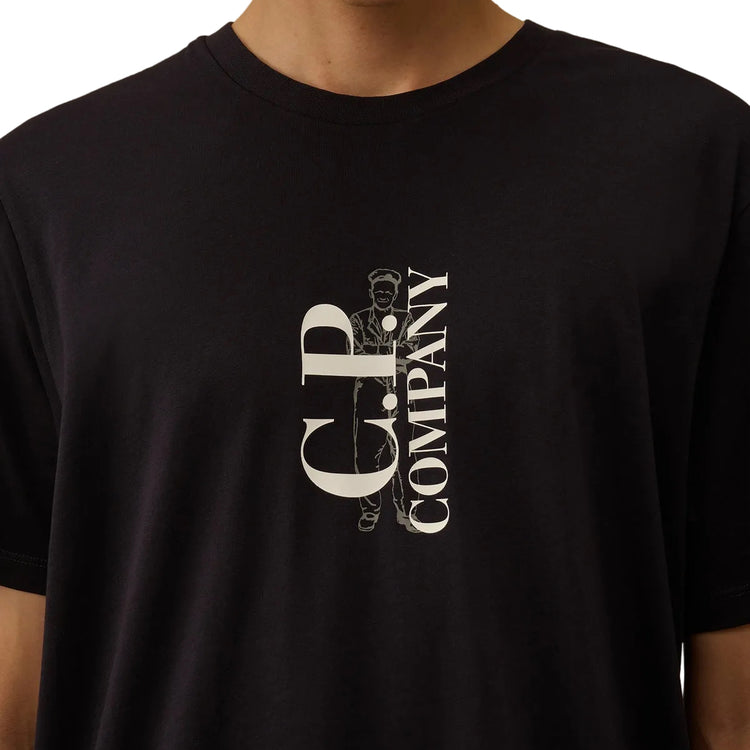 Vertical Logo Print T-Shirt