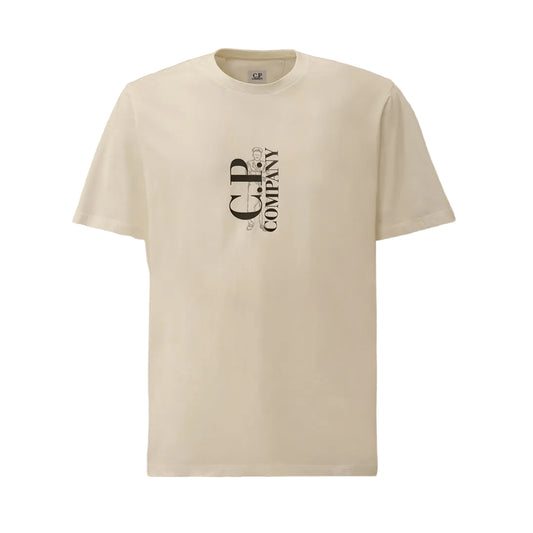 Vertical Logo Print T-Shirt - Casual Basement