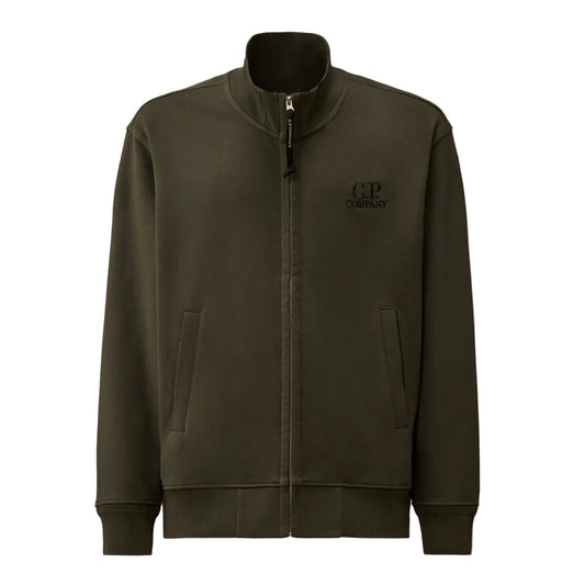 Diagonal Fleece Zip Logo Sweatshirt - Casual Basement
