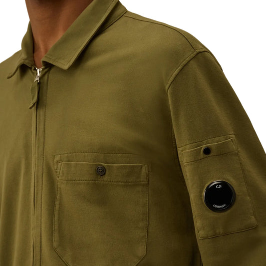Light Fleece Polo Zip Lens Sweatshirt - Casual Basement
