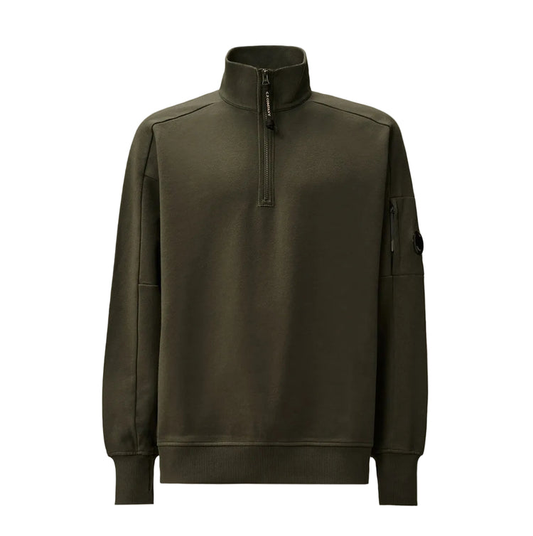Quarter Zip Lens Fleece Sweatshirt