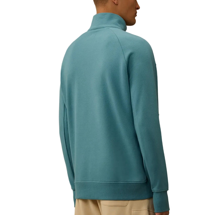 Quarter Zip Lens Fleece Sweatshirt