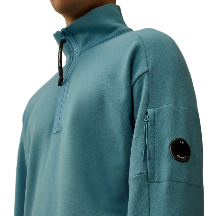 Quarter Zip Lens Fleece Sweatshirt