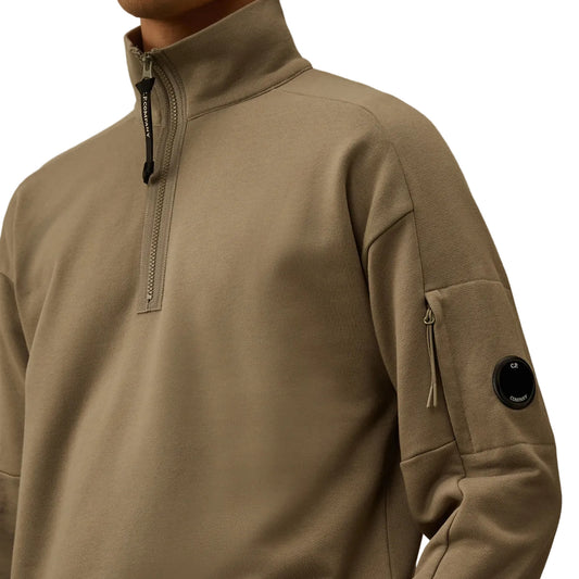 Quarter Zip Lens Fleece Sweatshirt - Casual Basement