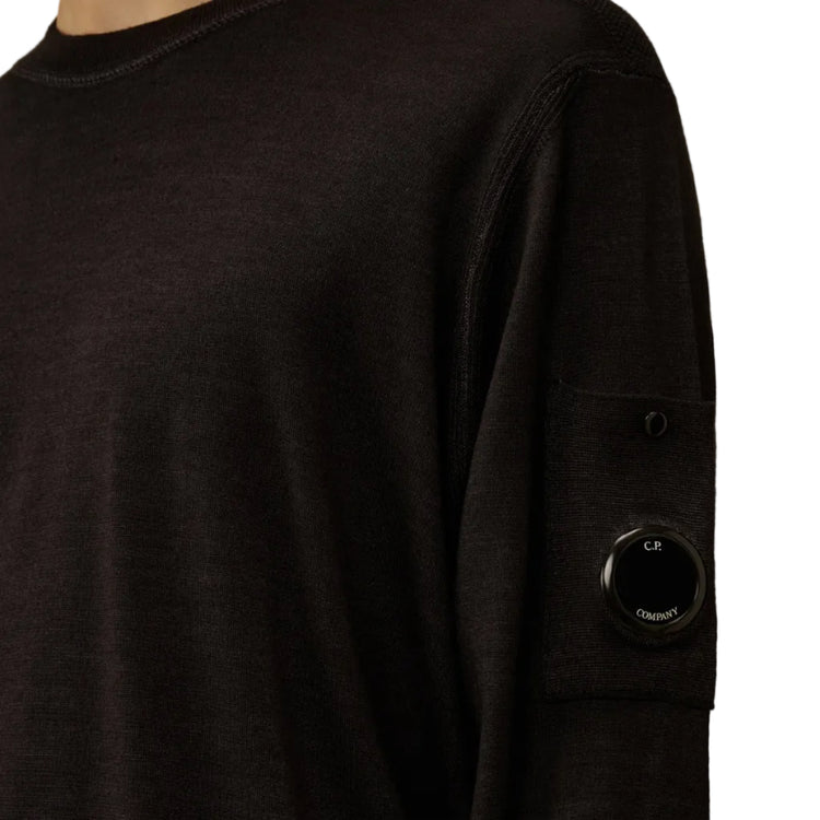 Merino Wool Crewneck Lens Knit