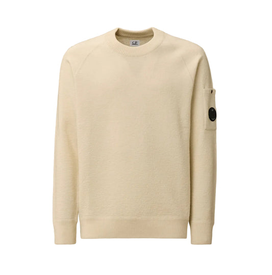 Felted Merino Wool Crewneck Lens Knit - Casual Basement