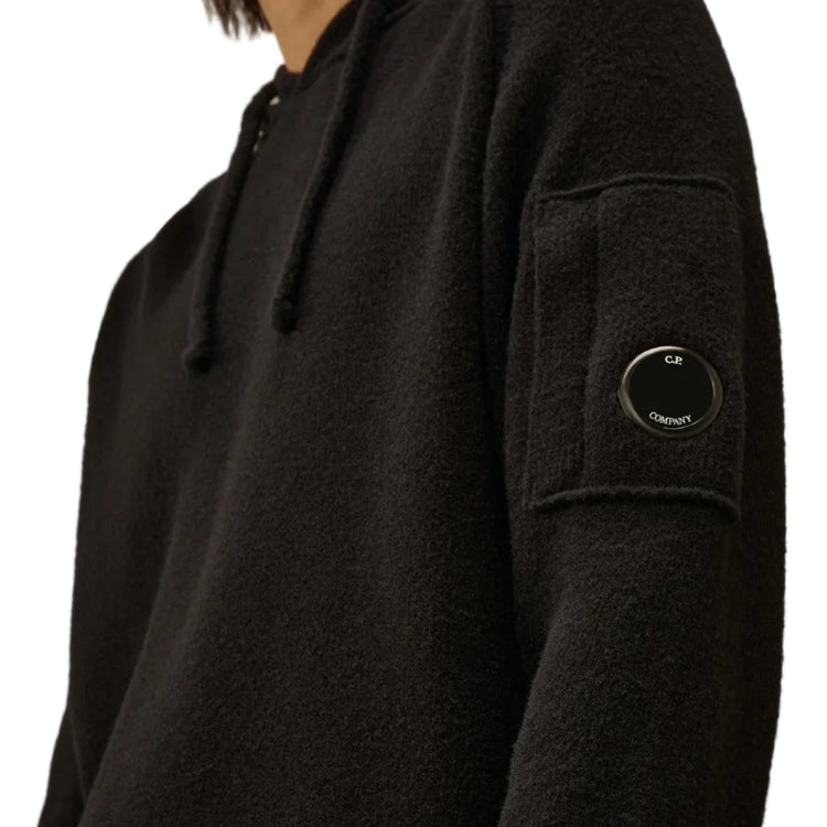 Fleece Knit Lens Hoodie