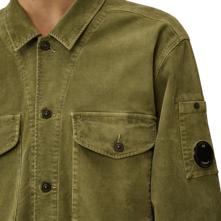 Stretch Corduroy Lens Overshirt