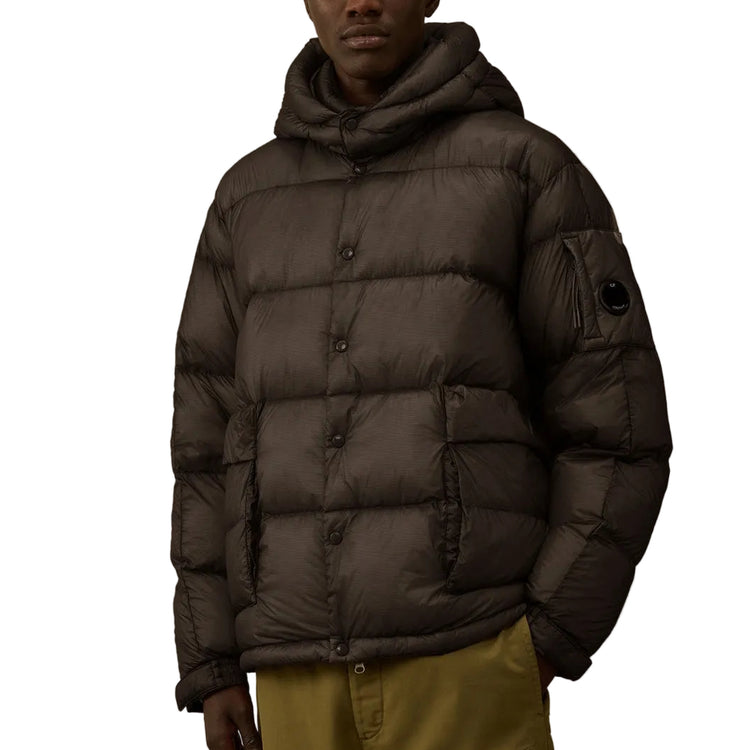 D.D. Shell Hooded Lens Down Jacket