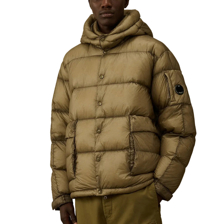 D.D. Shell Hooded Lens Down Jacket
