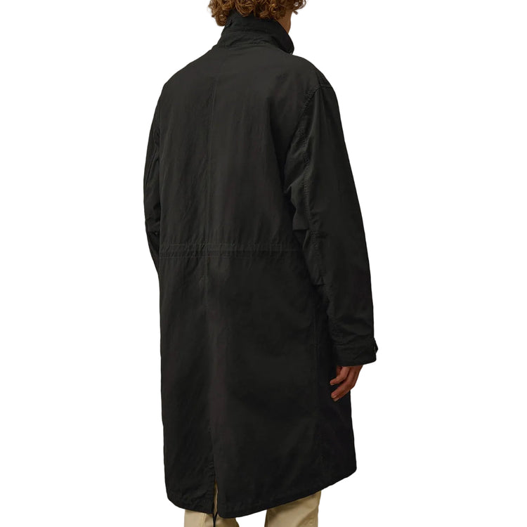 Padded Twill Fishtail Lens Parka