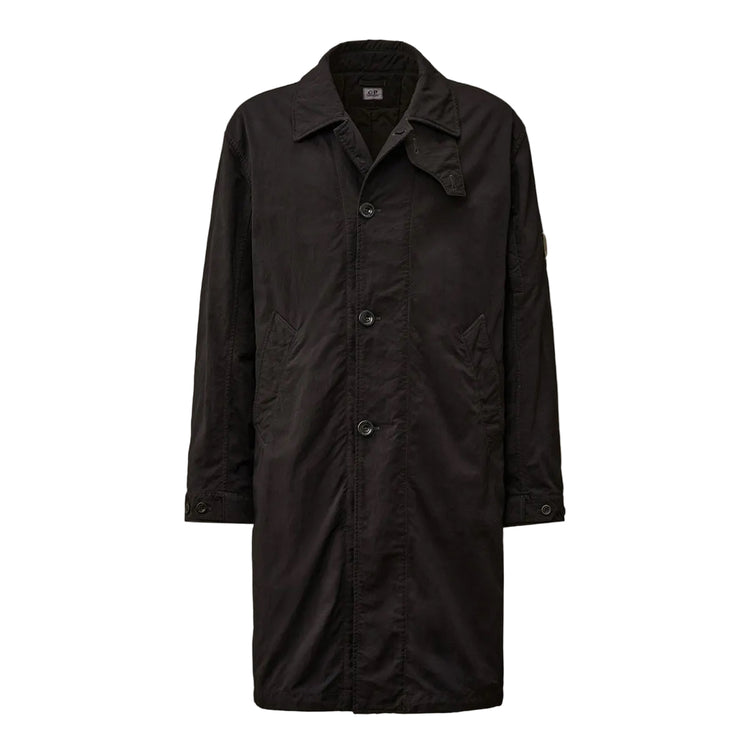 Padded Twill Fishtail Lens Parka