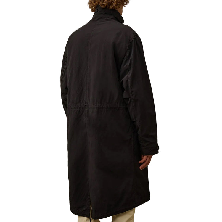 Padded Twill Fishtail Lens Parka