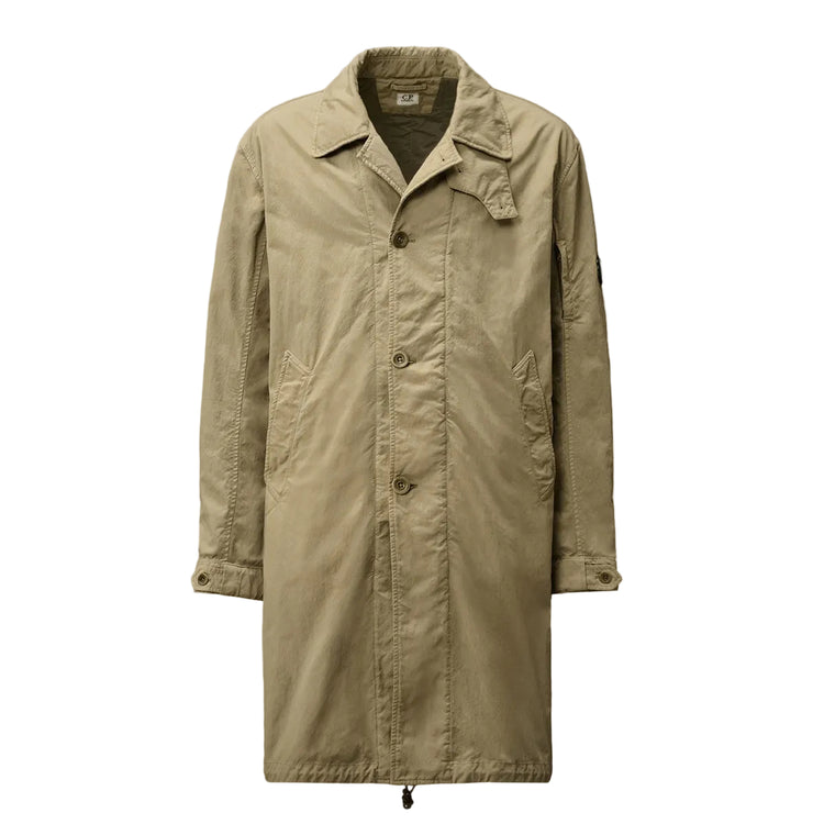Padded Twill Fishtail Lens Parka