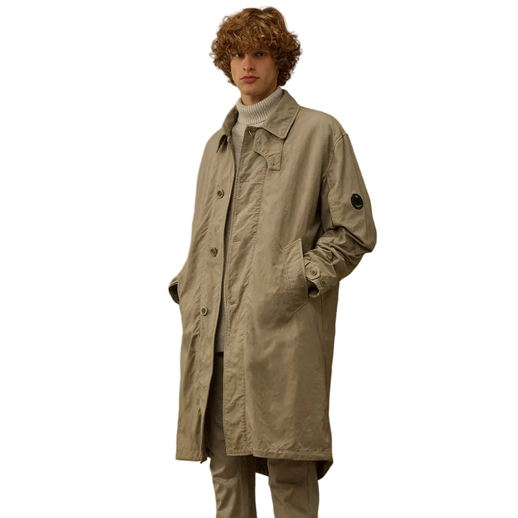 Padded Twill Fishtail Lens Parka