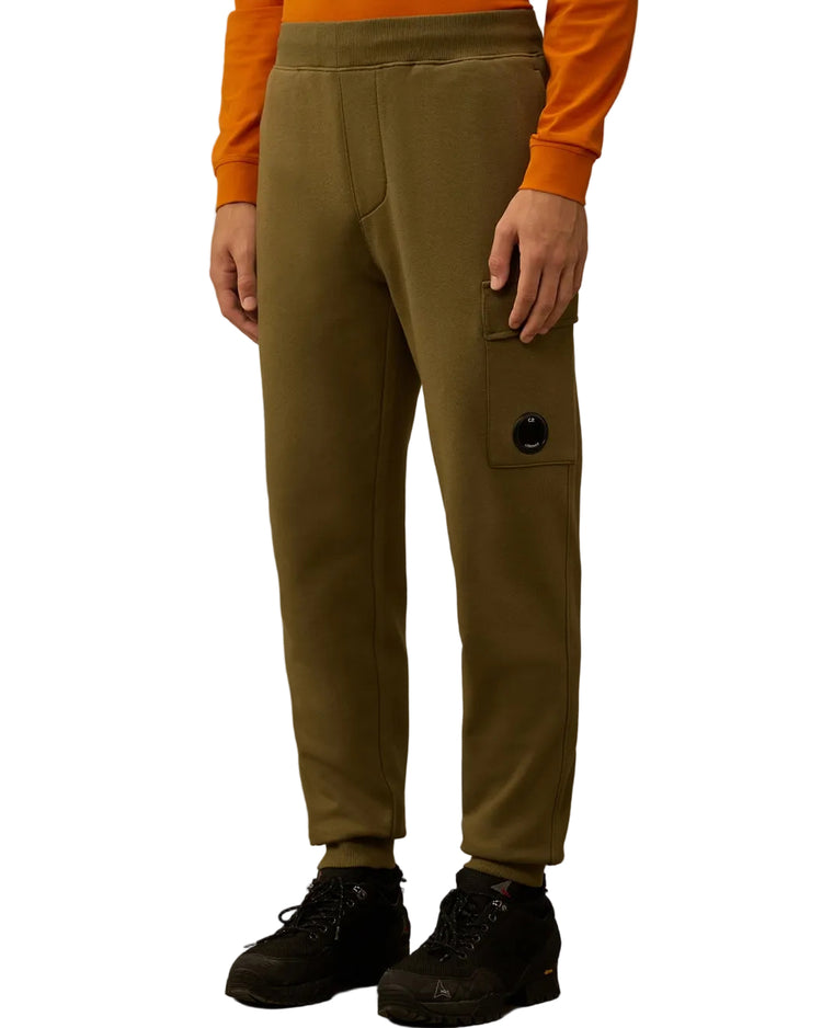 Diagonal Raised Fleece Lens Sweatpants