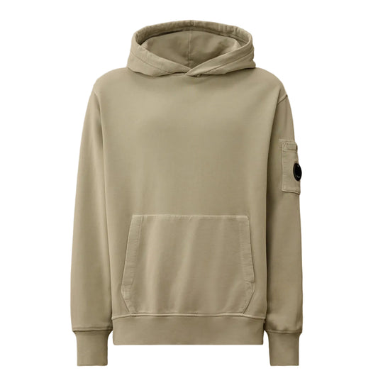 Resist Dyed Brushed Fleece Lens Hoodie