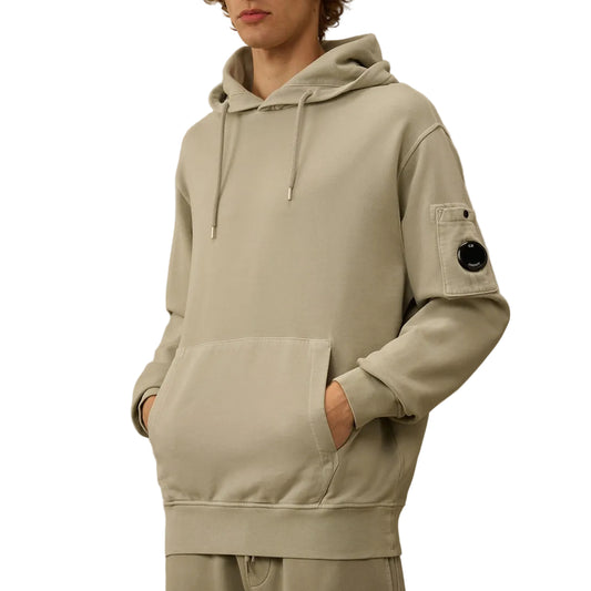 Resist Dyed Brushed Fleece Lens Hoodie