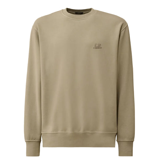 Resist Dyed Brushed Fleece Logo Sweat