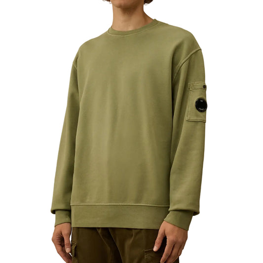 Resist Dyed Brushed Fleece Lens Sweat