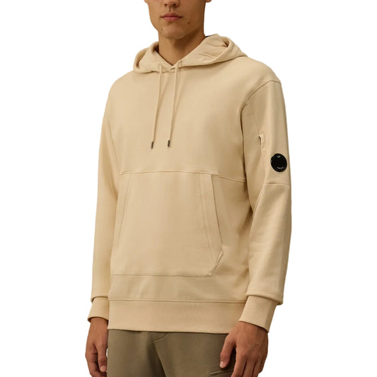 Diagonal Raised Fleece Lens Hoodie