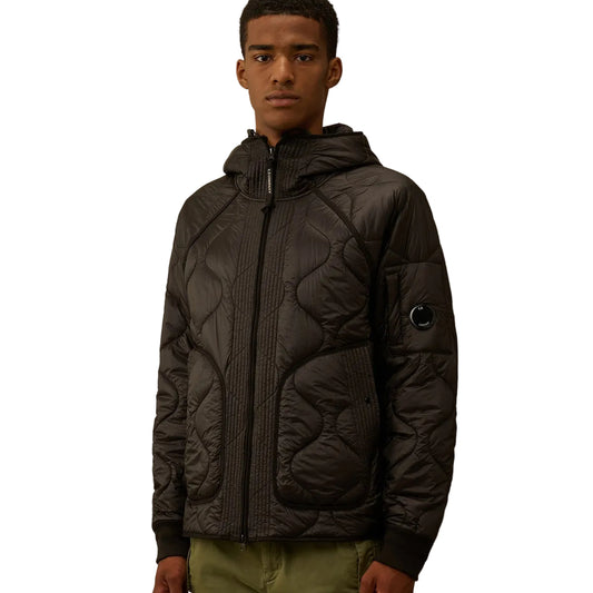 Quilted Liner Hooded Lens Jacket