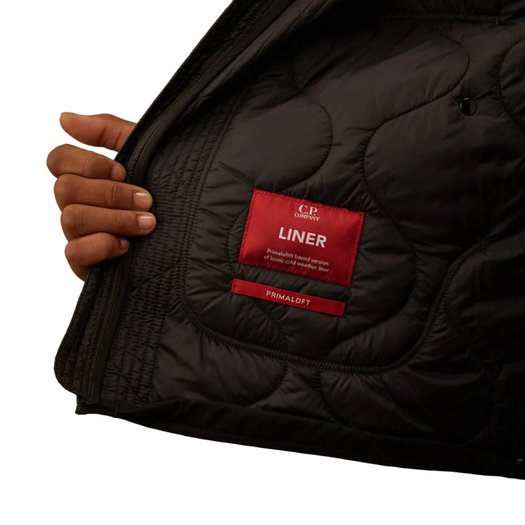 Quilted Liner Hooded Lens Jacket