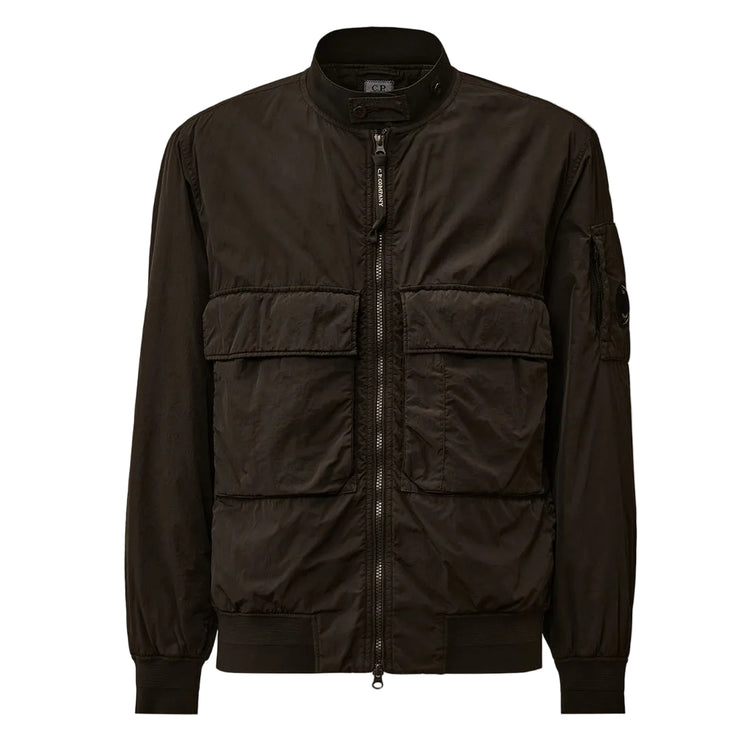 Chrome-R Padded Lens Bomber Jacket