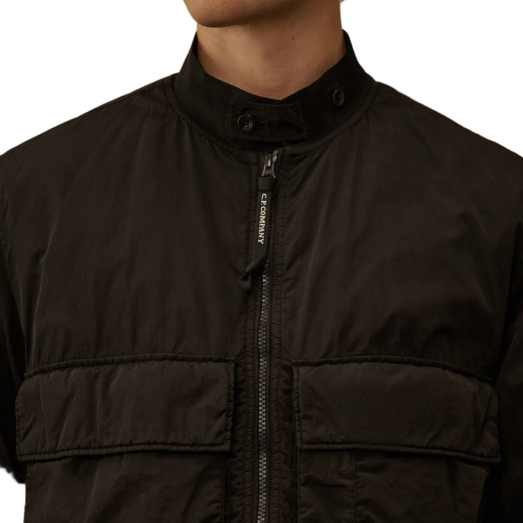 Chrome-R Padded Lens Bomber Jacket
