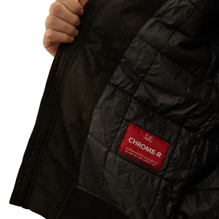 Chrome-R Padded Lens Bomber Jacket