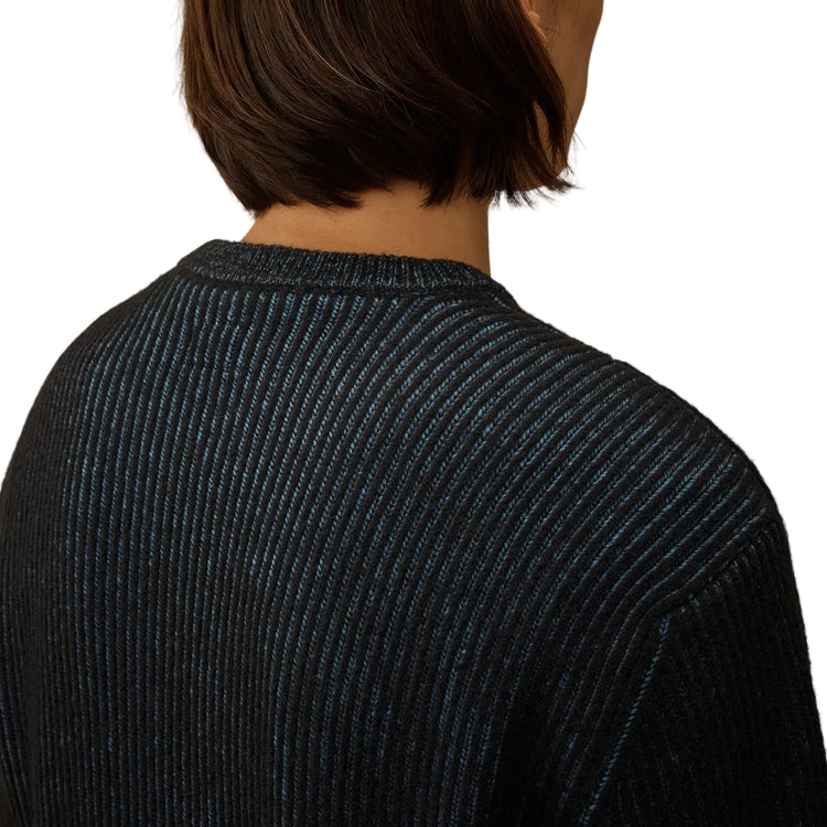 Fleece Knit Crewneck Lens Jumper