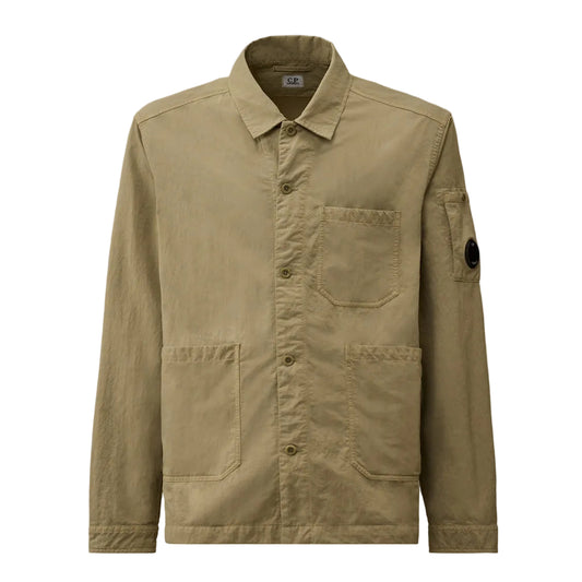 Diagonal Flatt Nylon Lens Overshirt