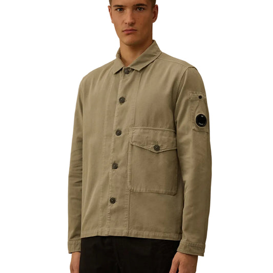 Vintage Army Structure Lens Overshirt