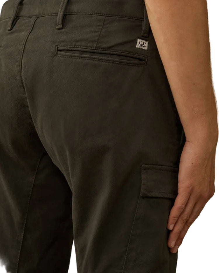 Stretch Satin Lens Cargo Pants