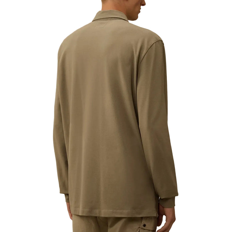 Long Sleeve Stretch Piquet Polo - Casual Basement
