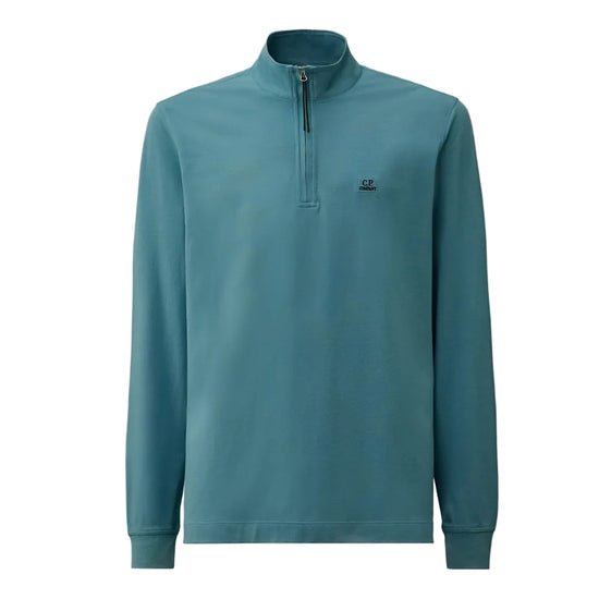 Long Sleeve Stretch Piquet Zipped Polo - Casual Basement