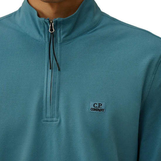 Long Sleeve Stretch Piquet Zipped Polo - Casual Basement