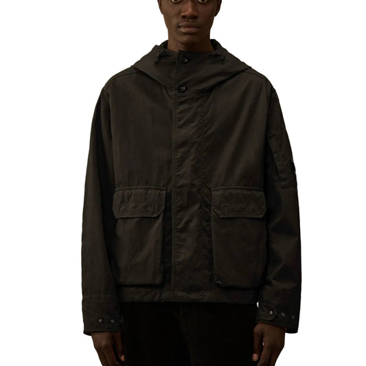 Twill Hooded Lens Jacket