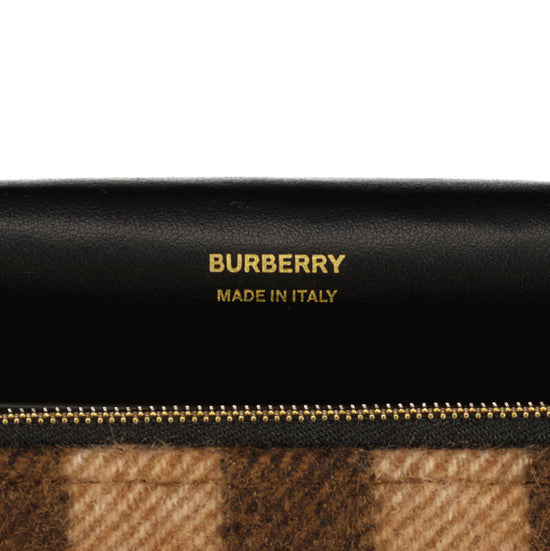 Small Check Cashmere Crossbody Bag - Casual Basement