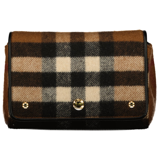Small Check Cashmere Crossbody Bag - Casual Basement